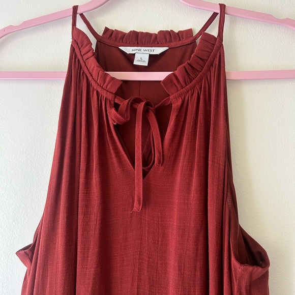 Nine West Terracotta Sleeveless Dress - Picture 4 of 11